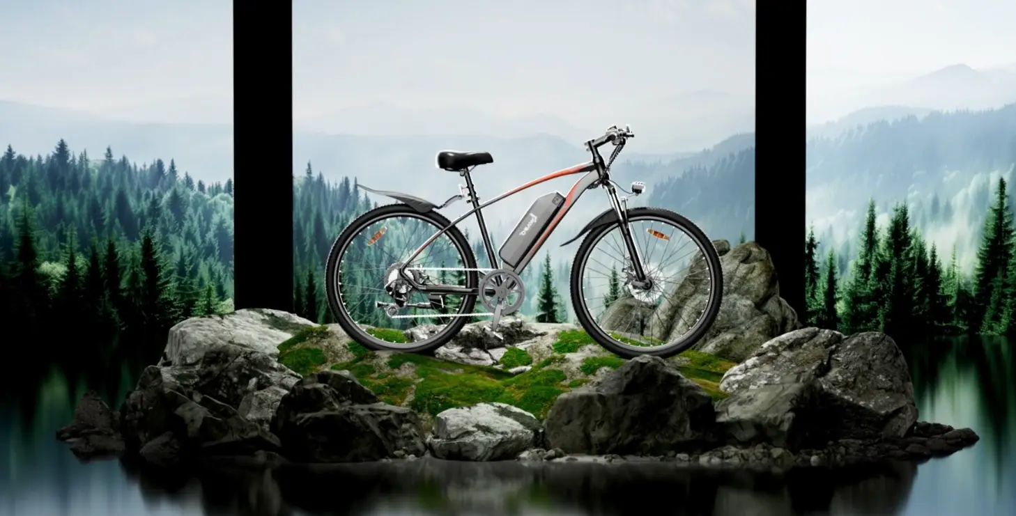 New energy bicycle 3D animation production